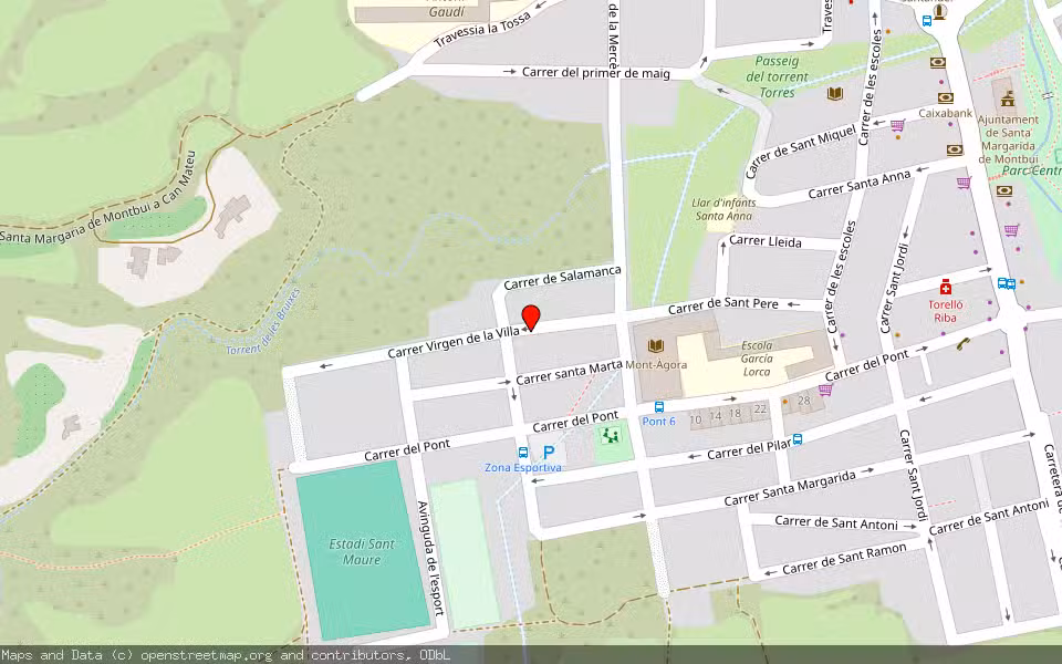 Mapa de Subasta Inmueble (Vivienda) en Santa Margarida De Montbui, Barcelona