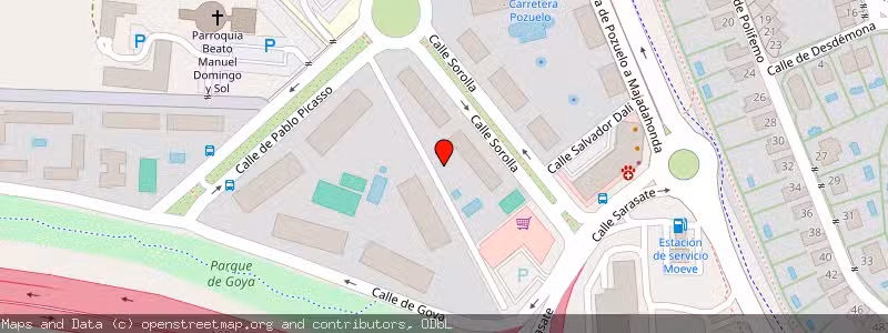 Mapa de Subasta de Inmueble (Trastero) en Majadahonda, Madrid 