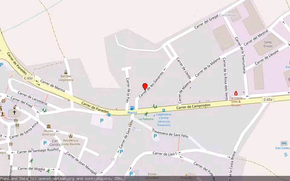 Mapa de Subasta Inmueble (Vivienda) en Llagostera, Girona