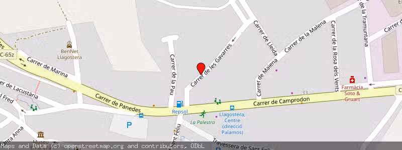 Mapa de Subasta de Inmueble (Vivienda) en Llagostera, Gerona (Girona) 