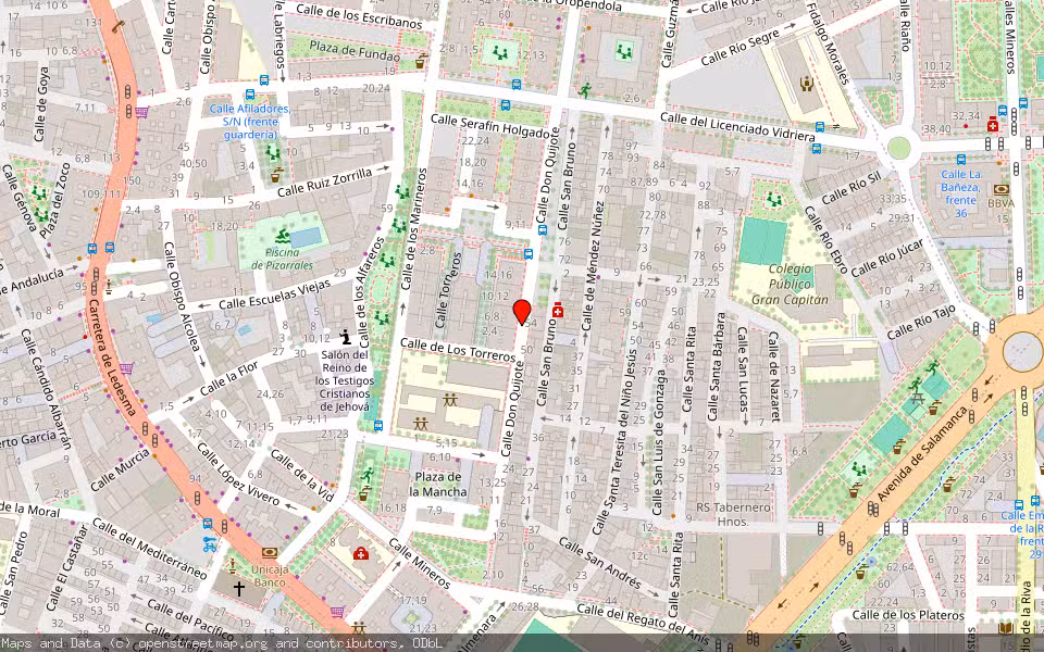 Mapa de Subasta Inmueble (Vivienda) en Salamanca