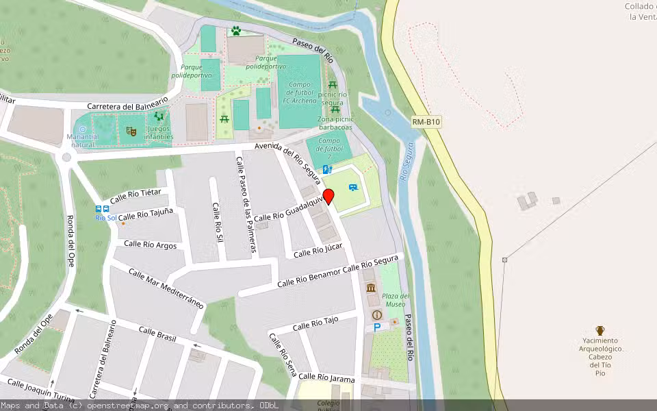 Mapa de Subasta Inmueble (Vivienda) en Archena, Murcia