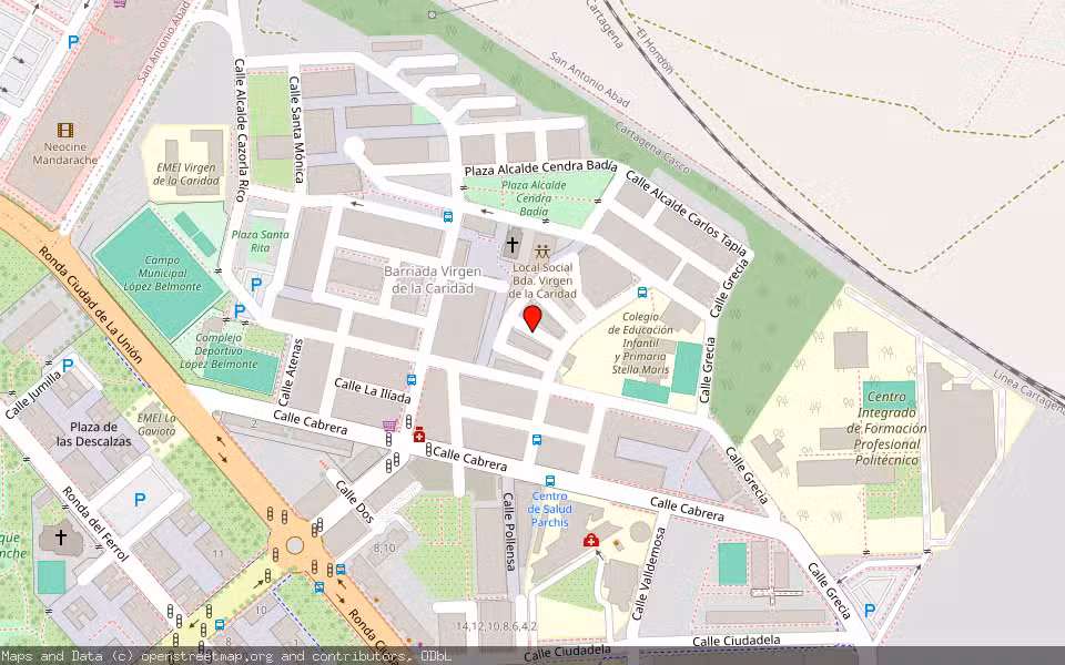 Mapa de Subasta Inmueble (Vivienda) en Cartagena, Murcia