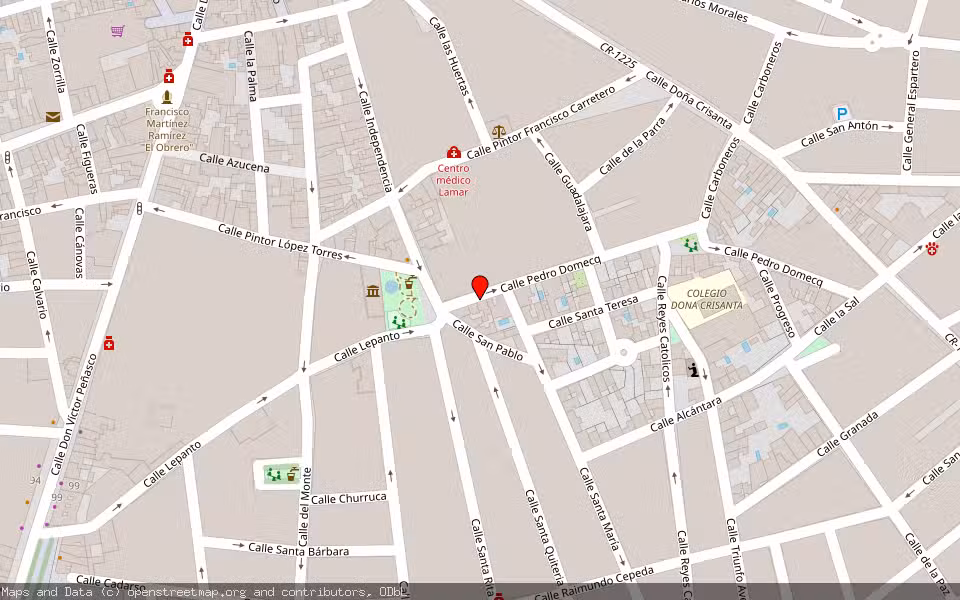 Mapa de Subasta Inmueble (Garaje) en Tomelloso, Ciudad Real