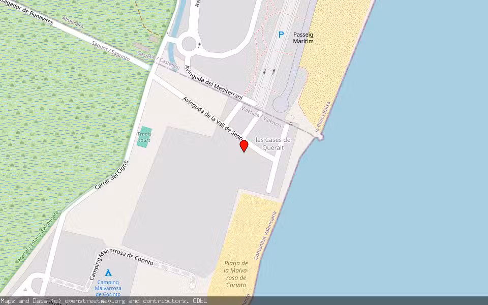 Mapa de Subasta Inmueble (Vivienda) en Pego, Alicante/Alacant