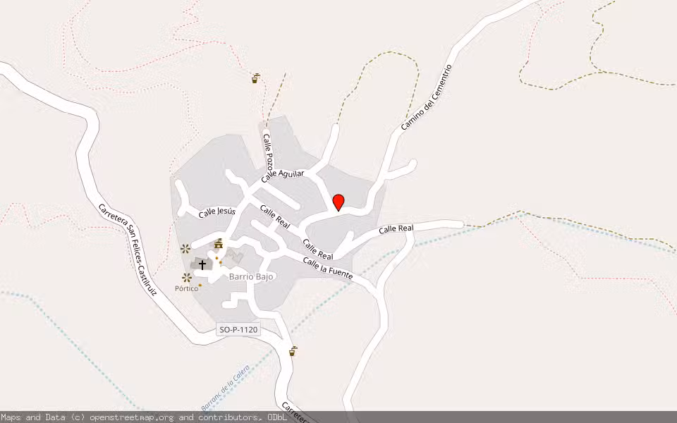 Mapa de Subasta Inmueble (Finca rústica) en San Felices, Soria