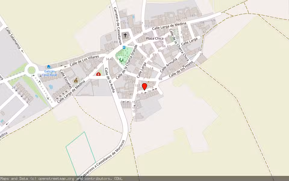 Mapa de Subasta Inmueble (Finca rústica) en Moriscos, Salamanca