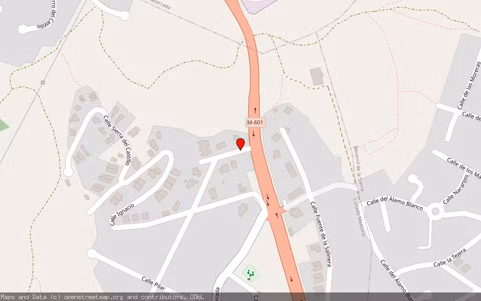 Mapa de Subasta Inmueble (Vivienda) en Collado Mediano, Madrid