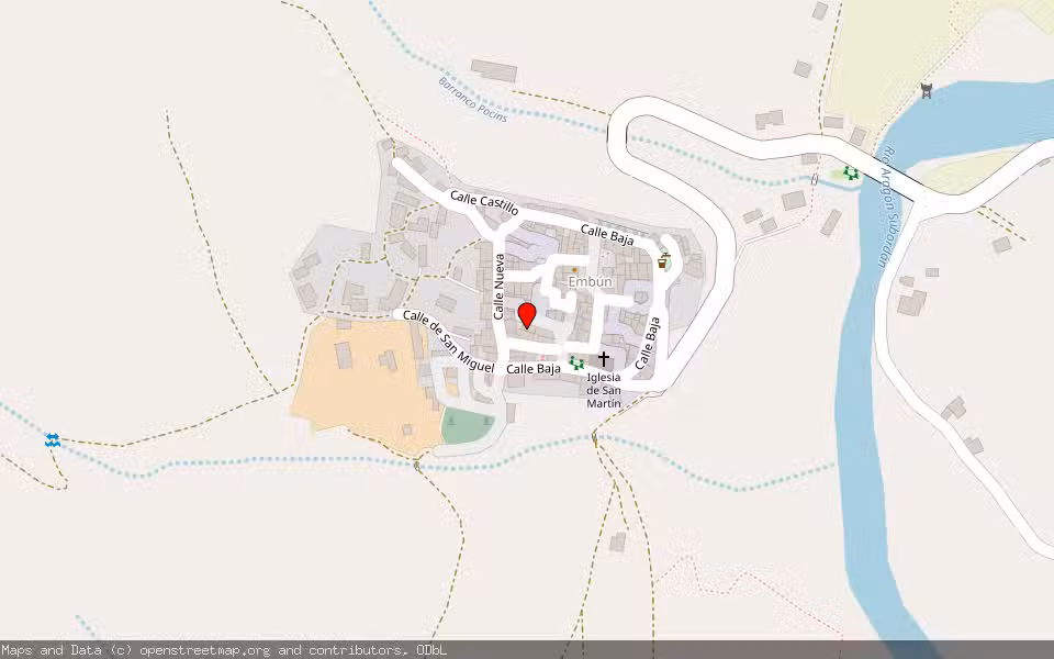 Mapa de Subasta Inmueble (Vivienda) en Valle De Hecho, Huesca
