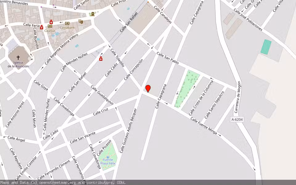 Mapa de Subasta Inmueble (Vivienda) en Villacarrillo, Jaén