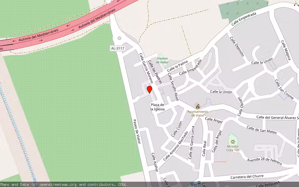 Mapa de Subasta Inmueble (Vivienda) en Viator, Almería