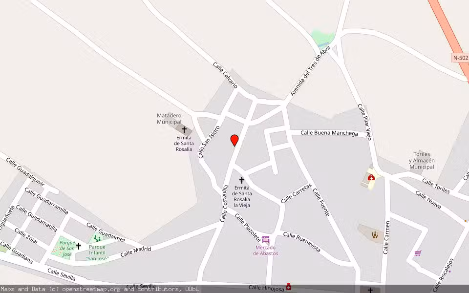 Mapa de Subasta Inmueble (Vivienda) en El Viso, Córdoba