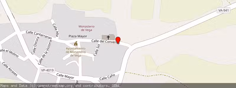Mapa de Subasta de Inmueble (Solar) en Monasterio De Vega, Valladolid 