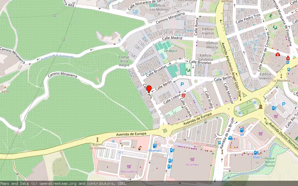 Mapa de Subasta Inmueble (Vivienda) en Motril, Granada