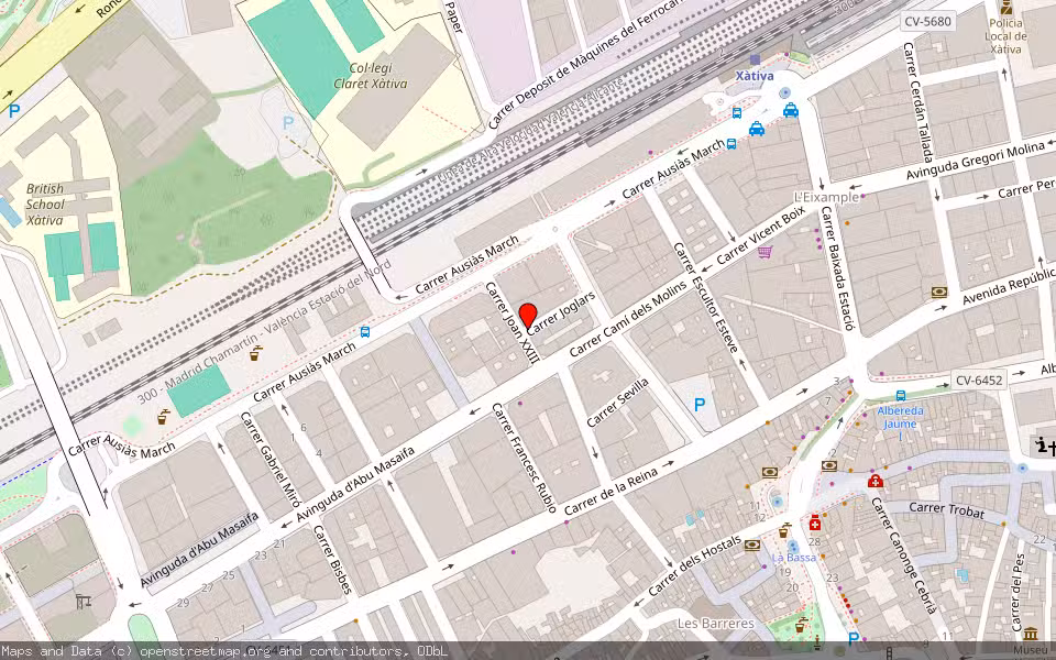 Mapa de Subasta Inmueble (Vivienda) en Xàtiva, Valencia/València