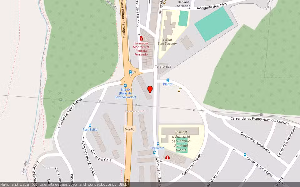 Mapa de Subasta Inmueble (Vivienda) en Tarragoona, Tarragona