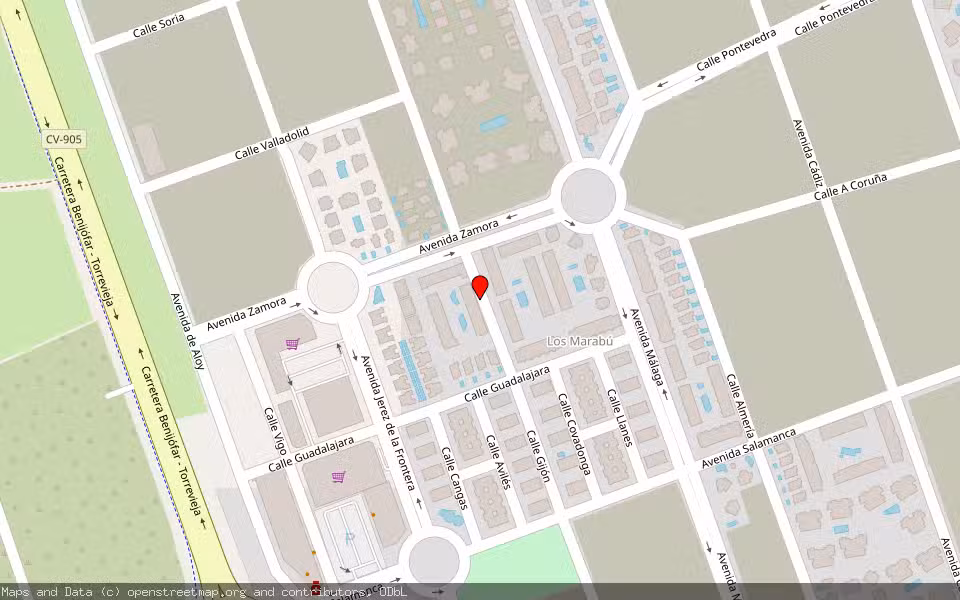 Mapa de Subasta Inmueble (Vivienda) en Rojales, Alicante/Alacant