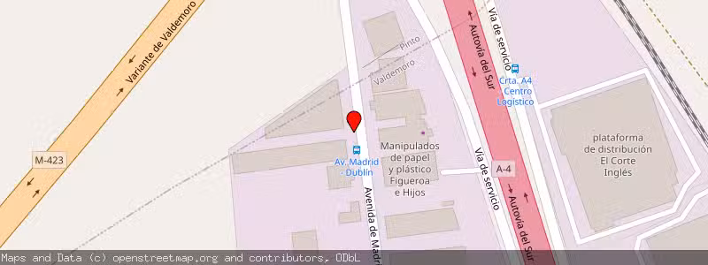Mapa de Subasta de Inmueble (Nave industrial) en Valdemoro, Madrid 