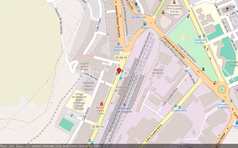Mapa de Subasta Inmueble (Trastero) en Segovia