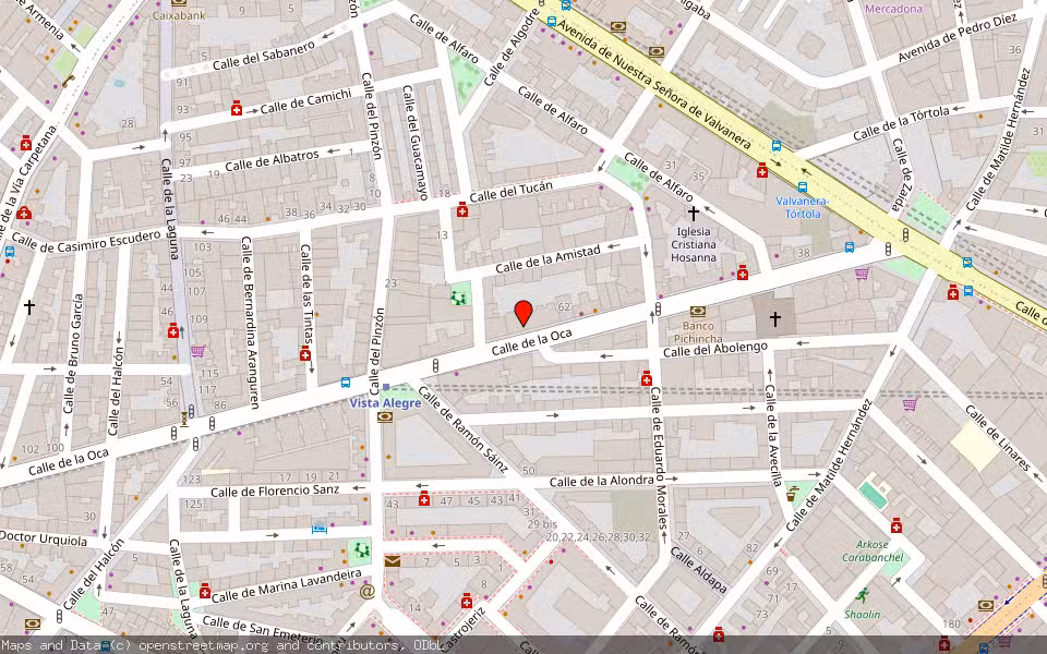 Mapa de Subasta Inmueble (Vivienda) en Madrid