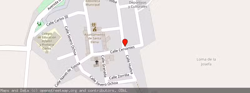 Mapa de Subasta de Inmueble (Vivienda) en Santa Elena, Jaén 