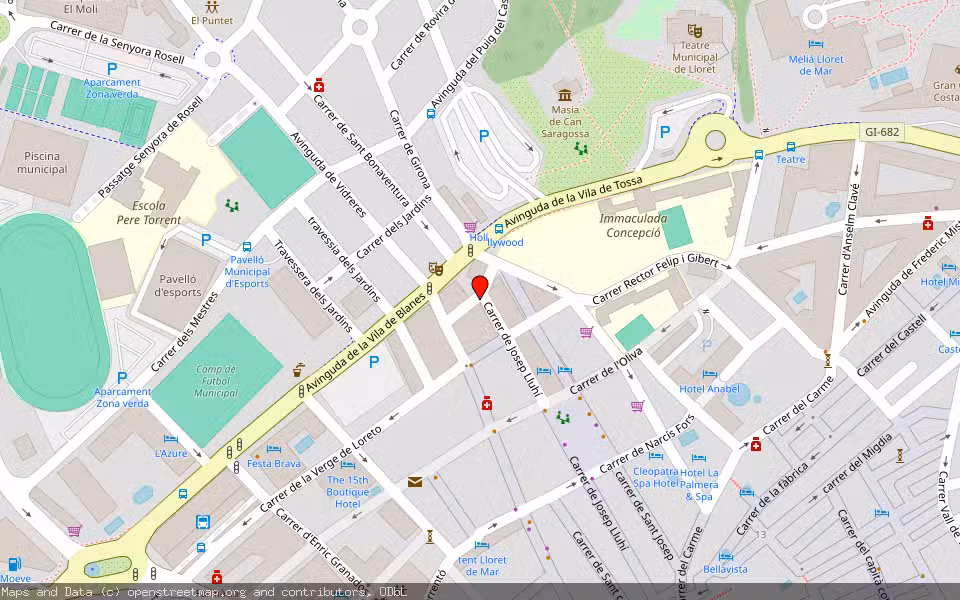Mapa de Subasta Inmueble (Vivienda) en Lloret De Mar, Girona