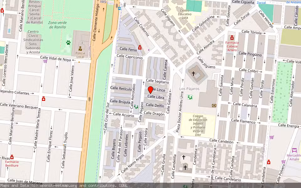 Mapa de Subasta Inmueble (Vivienda) en Sevilla