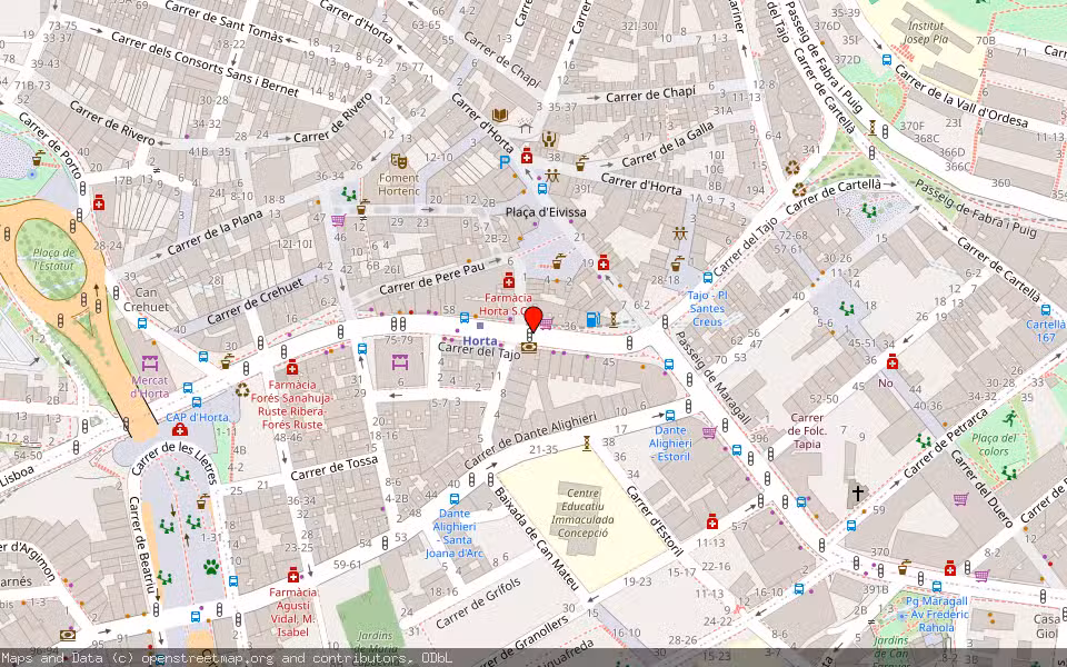 Mapa de Subasta Inmueble (Vivienda) en Barcelona