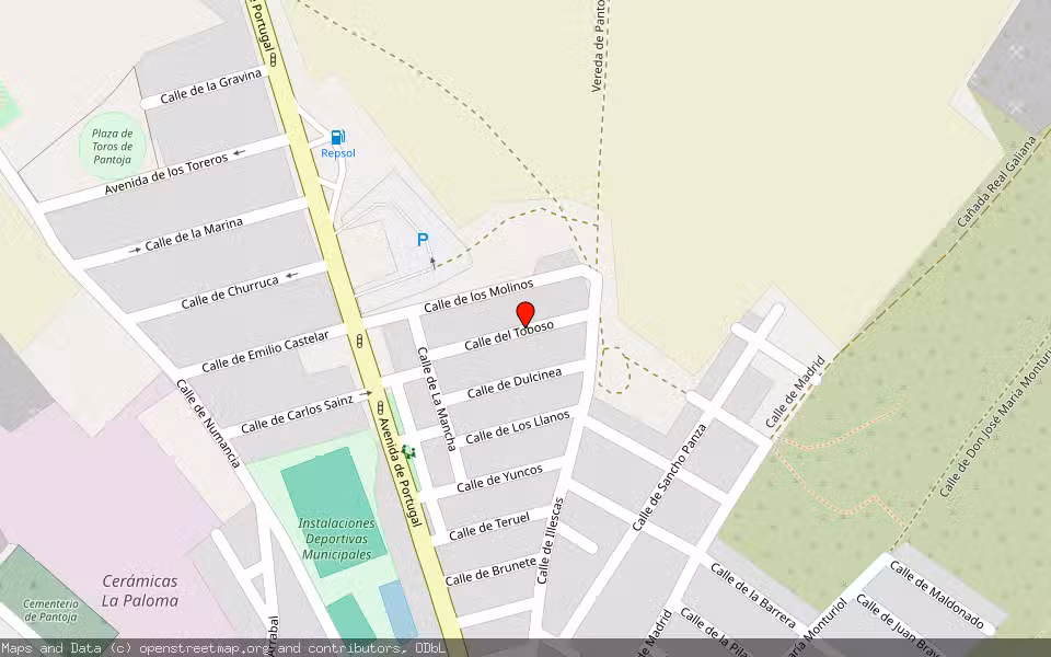 Mapa de Subasta Inmueble (Vivienda) en Pantoja, Toledo