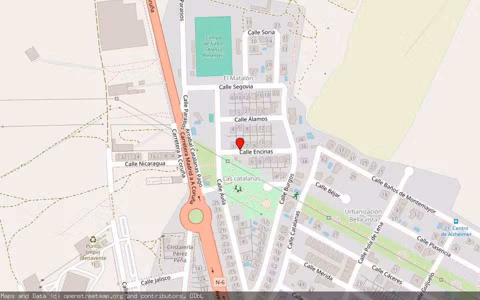 Mapa de Subasta Inmueble (Vivienda) en Benavente, Zamora