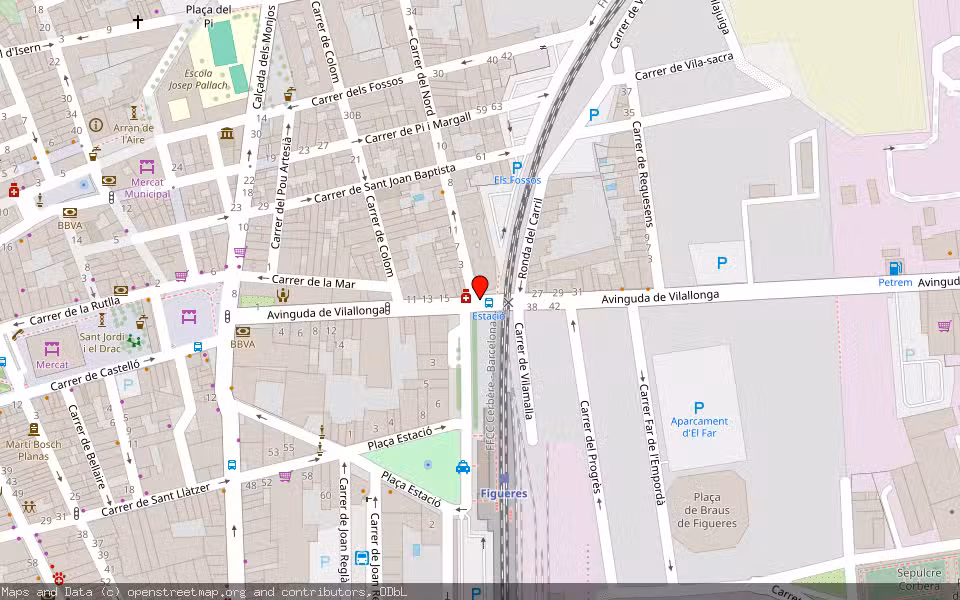 Mapa de Subasta Inmueble (Vivienda) en Figueres, Girona