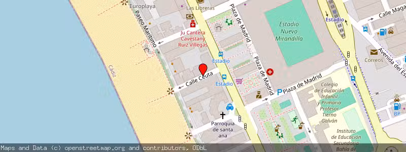 Mapa de Subasta de Inmueble (Local comercial) en Cadiz, Cádiz 