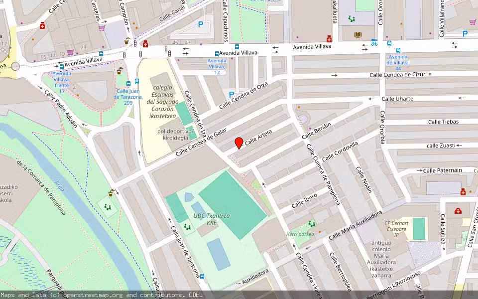 Mapa de Subasta Inmueble (Vivienda) en Pamplona, Navarra