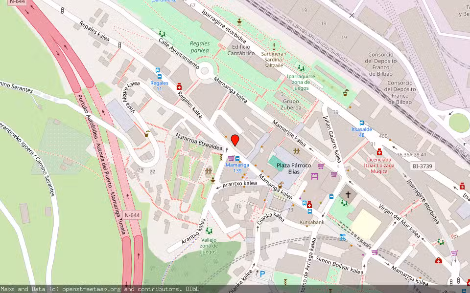 Mapa de Subasta Inmueble (Vivienda) en Santurce, Bizkaia