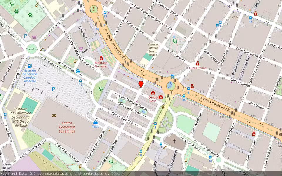 Mapa de Subasta Inmueble (Vivienda) en Albacete