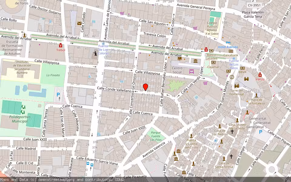 Mapa de Subasta Inmueble (Vivienda) en Requena, Valencia/València