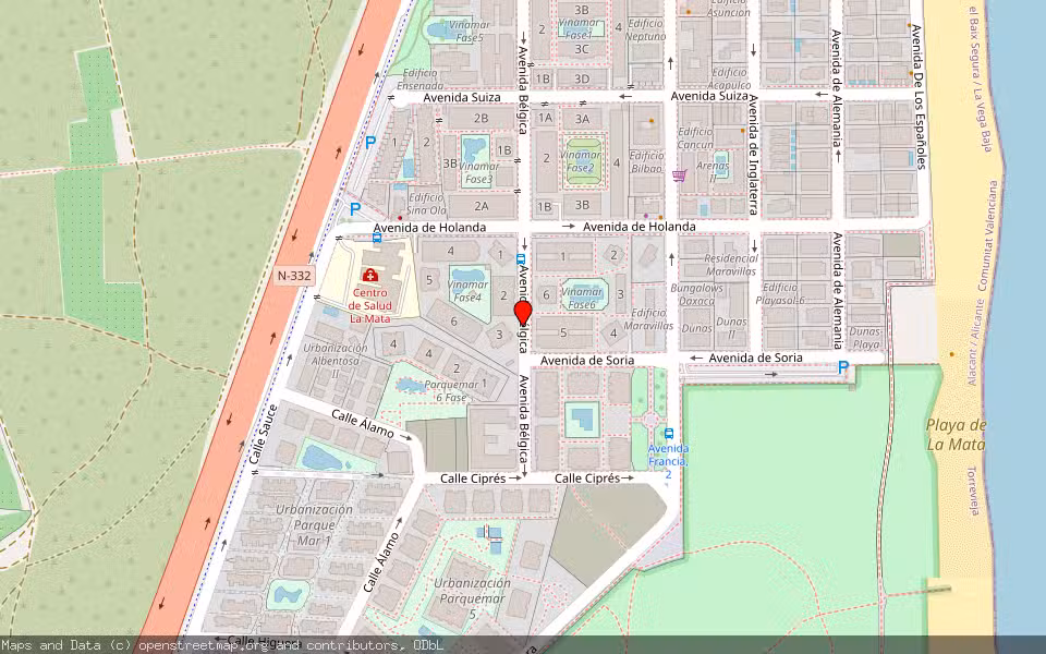 Mapa de Subasta Inmueble (Vivienda) en La Mata, Torrevieja, Alicante/Alacant