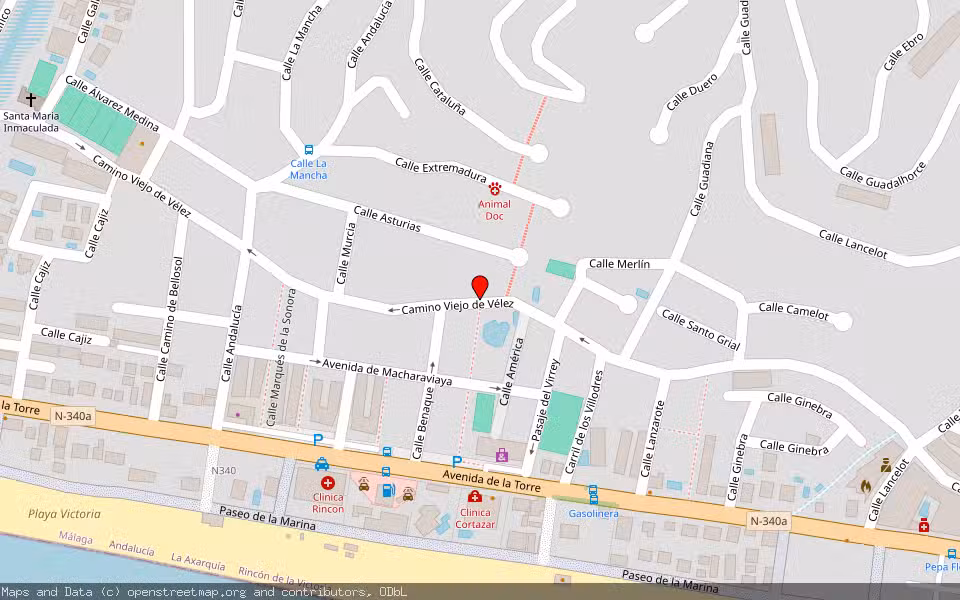 Mapa de Subasta Inmueble (Vivienda) en Velez-malaga, Málaga