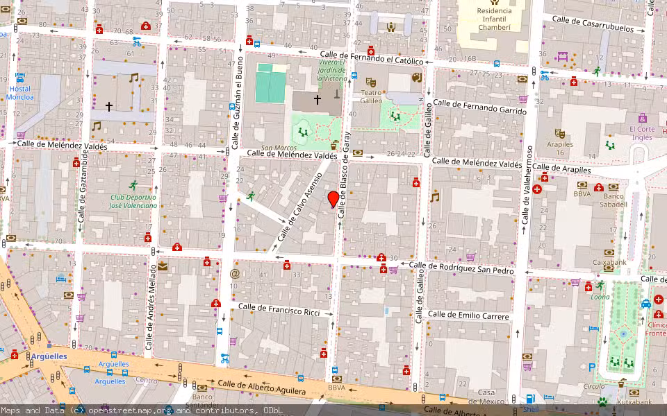 Mapa de Subasta Inmueble (Vivienda) en Madrid