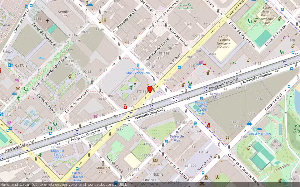 Mapa de Subasta Inmueble (Vivienda) en Barcelona