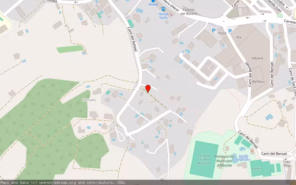 Mapa de Subasta Inmueble (Finca rústica) en Albaida, Valencia/València