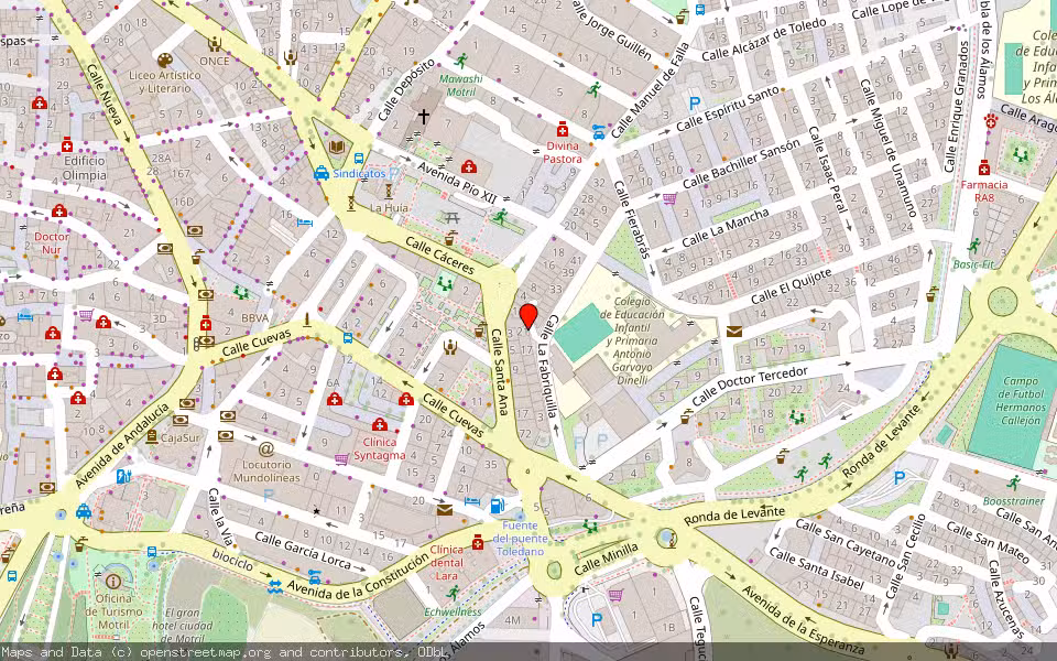Mapa de Subasta Inmueble (Vivienda) en Motril, Granada