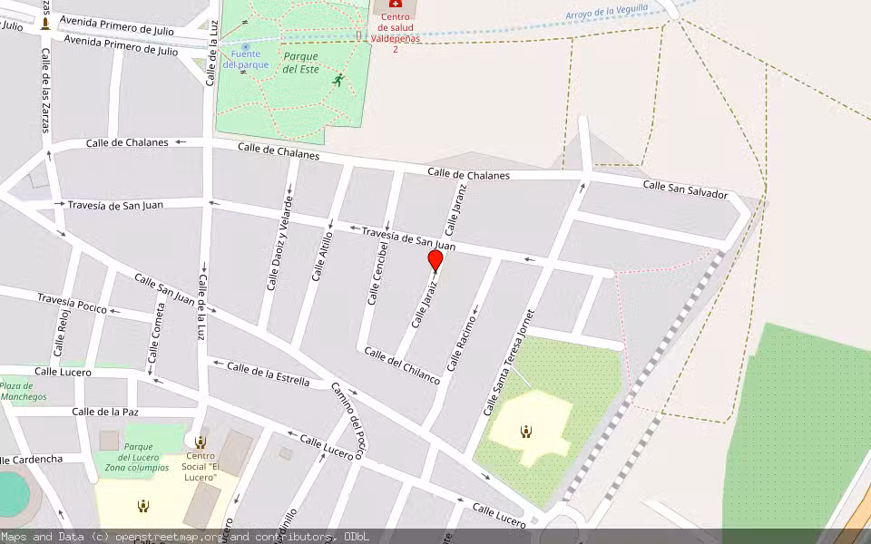 Mapa de Subasta Inmueble (Vivienda) en Valdepeñas, Ciudad Real
