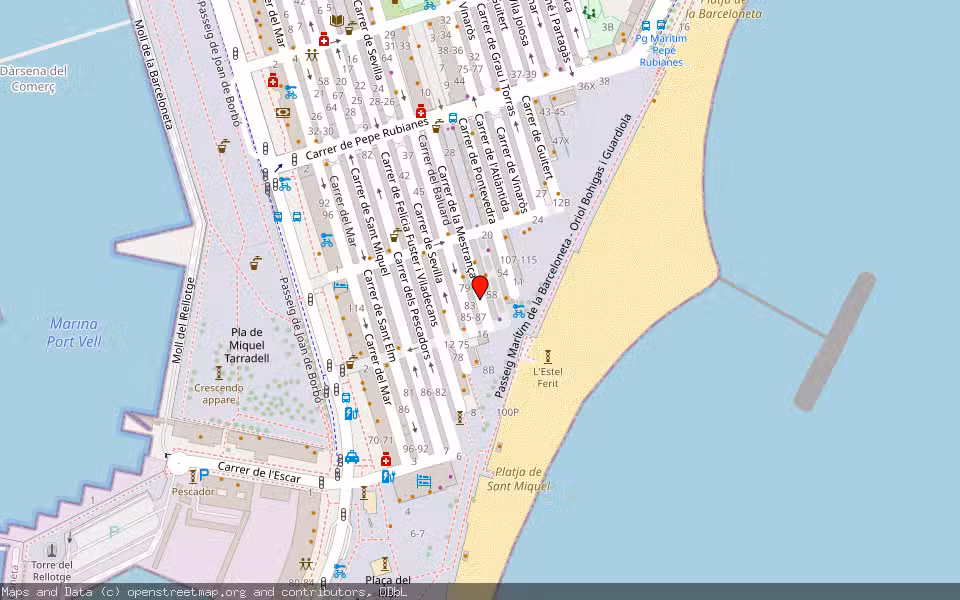Mapa de Subasta Inmueble (Vivienda) en Barcelona