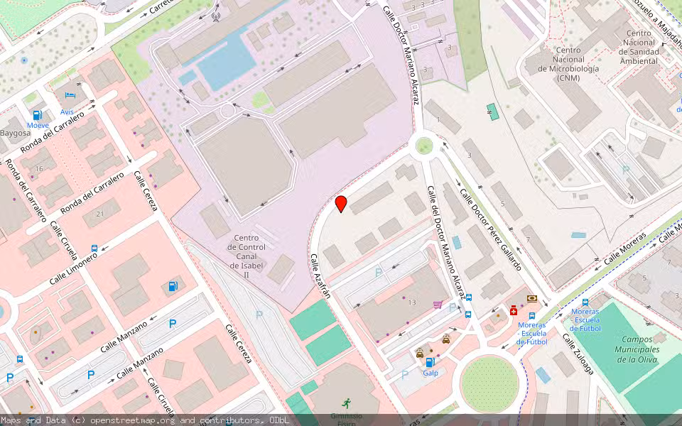 Mapa de Subasta Inmueble (Garaje) en Majadahonda, Madrid