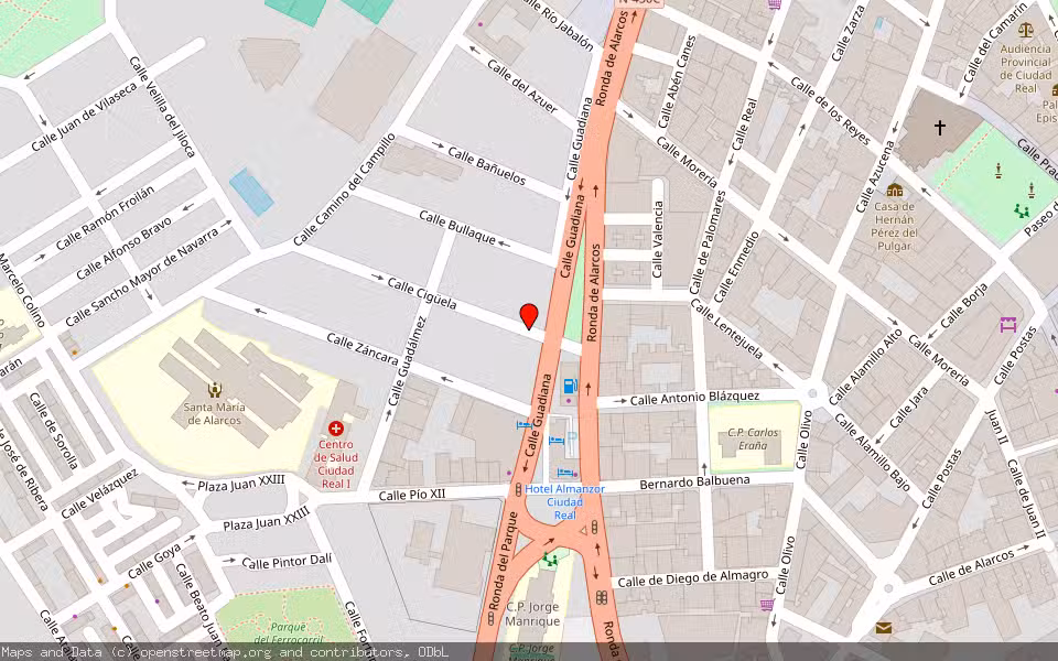 Mapa de Subasta Inmueble (Otros) en Ciudad Real