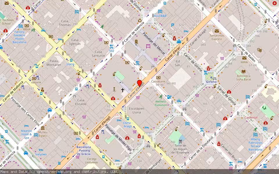 Mapa de Subasta Inmueble (Vivienda) en Barcelona