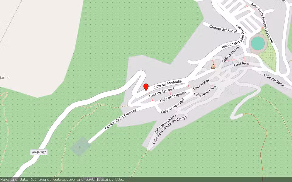 Mapa de Subasta Inmueble (Vivienda) en Santa Cruz Del Valle, Ávila