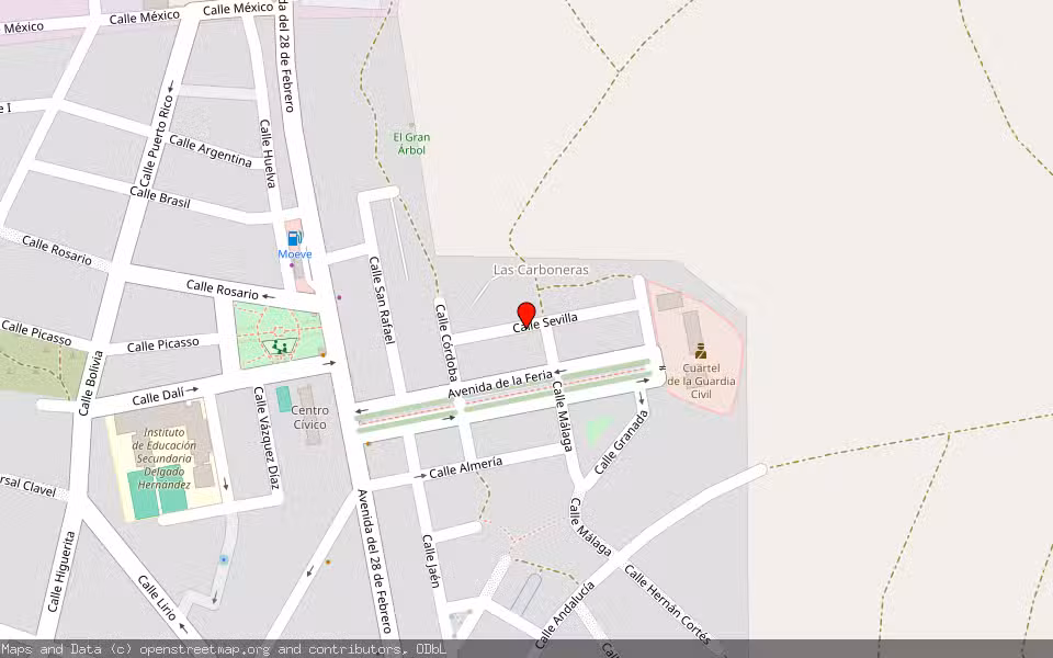 Mapa de Subasta Inmueble (Vivienda) en Bollullos Par Del Condado, Huelva