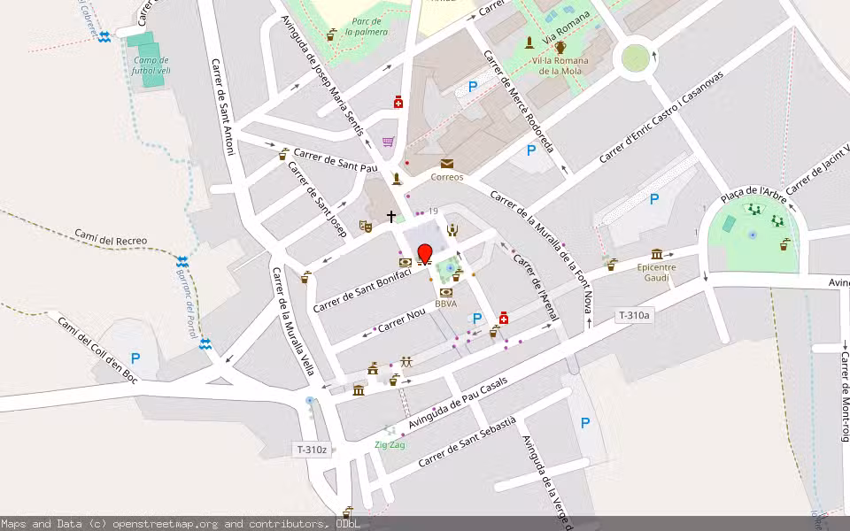 Mapa de Subasta Inmueble (Garaje) en Riudoms, Tarragona